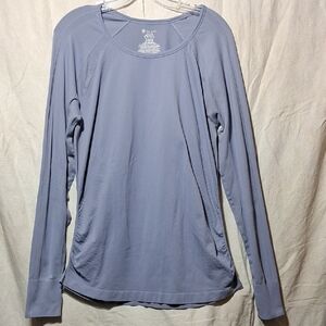 Gaiam Women's Long Sleeve Top in Light Gray